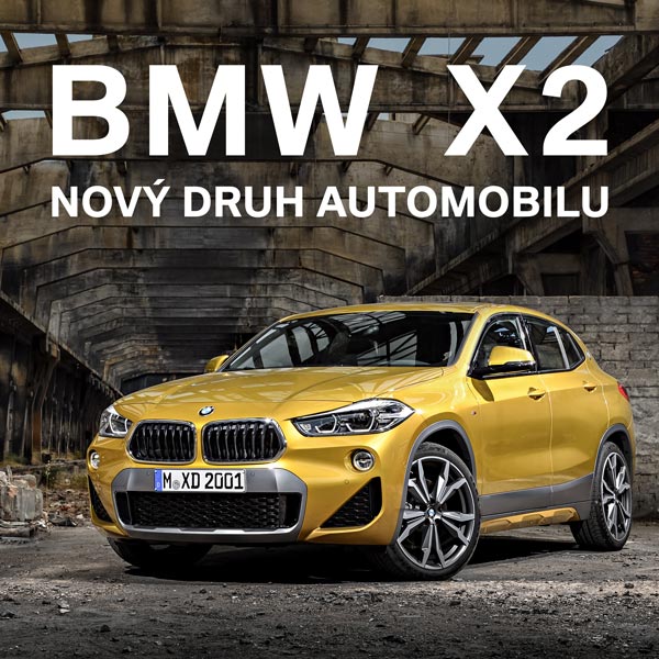 Nové BMW X2. Nový druh automobilu přijíždí na scénu.