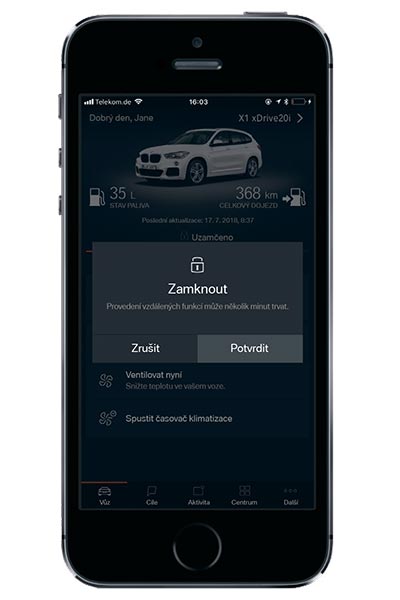 Aplikace BMW Connected