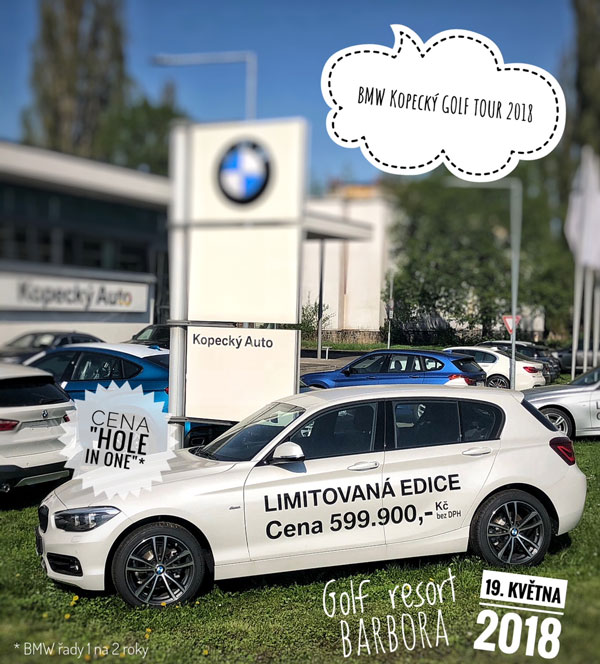 BMW KOPECKÝ GOLF TOUR 2018 - hrajeme o vůz BMW!